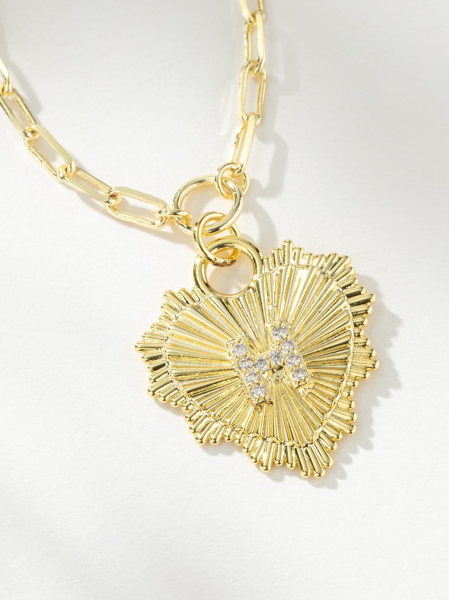 Lover Initial Necklace | Gold H | Product Image | Uncommon James