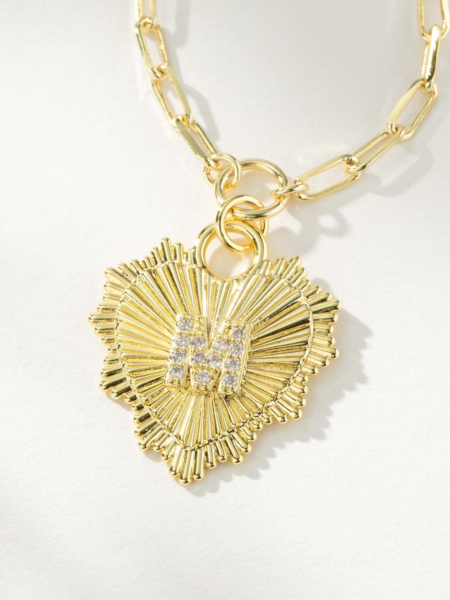 Lover Initial Necklace | Gold M | Product Image | Uncommon James