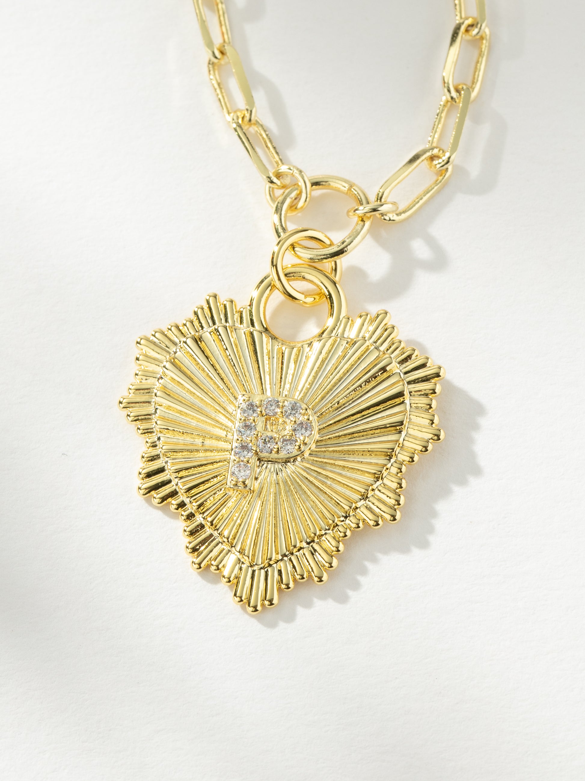 Lover Initial Necklace | Gold P | Product Image | Uncommon James