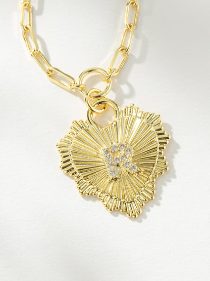 ["Lover Initial Necklace ", " Gold R ", " Product Image ", " Uncommon James"]