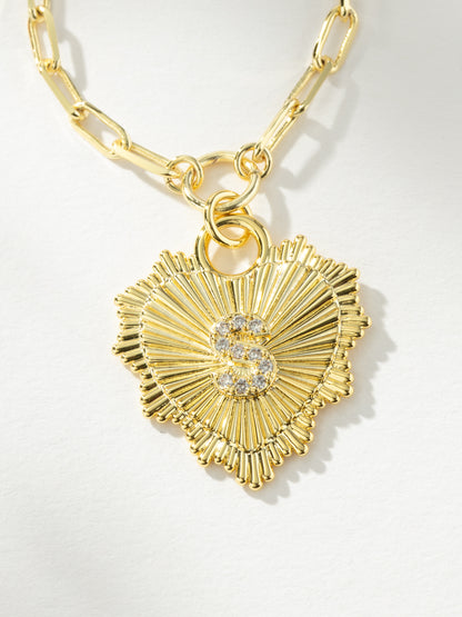 ["Lover Initial Necklace ", " Gold S ", " Product Image ", " Uncommon James"]