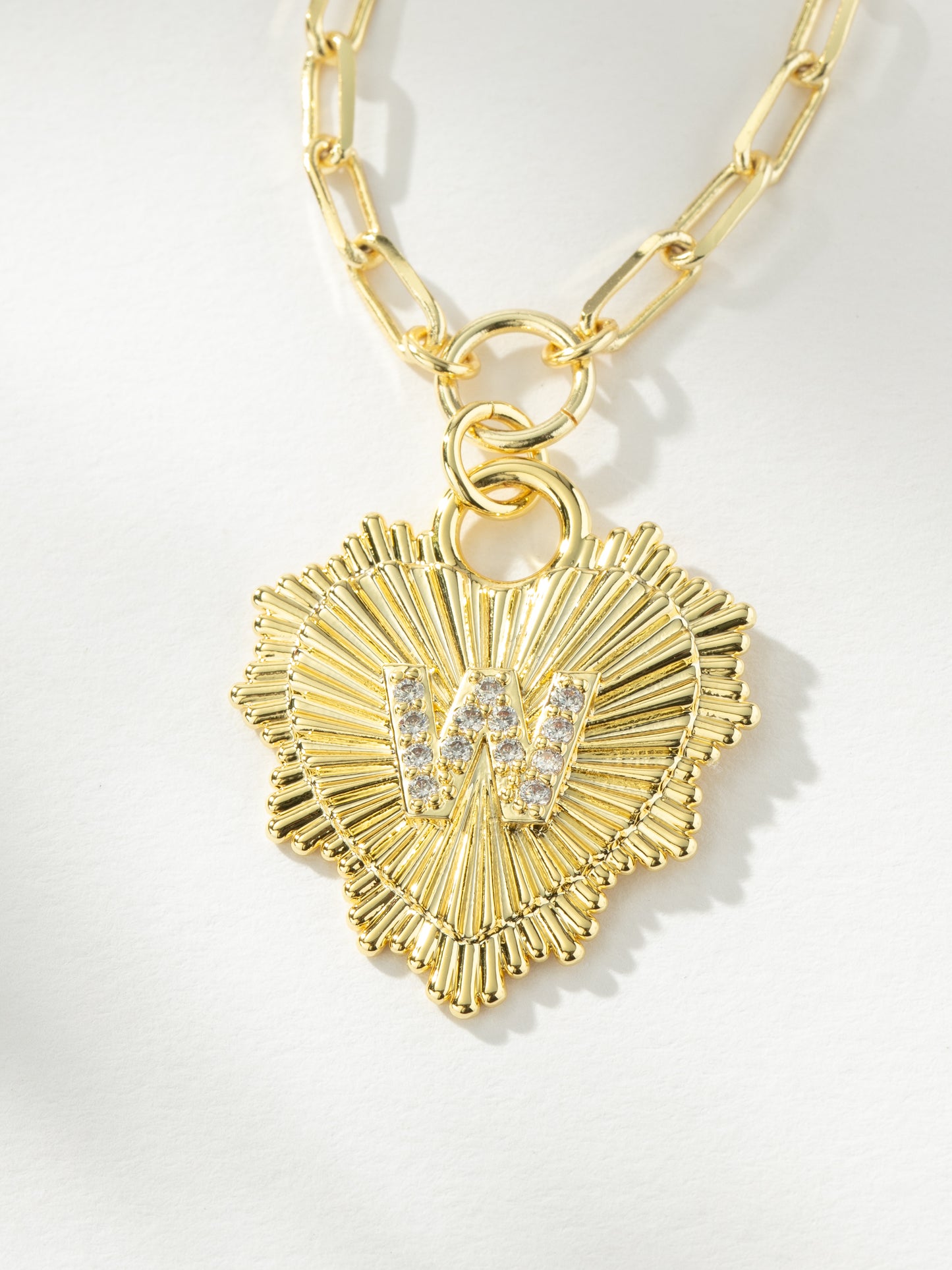 Lover Initial Necklace | Gold W | Product Image | Uncommon James