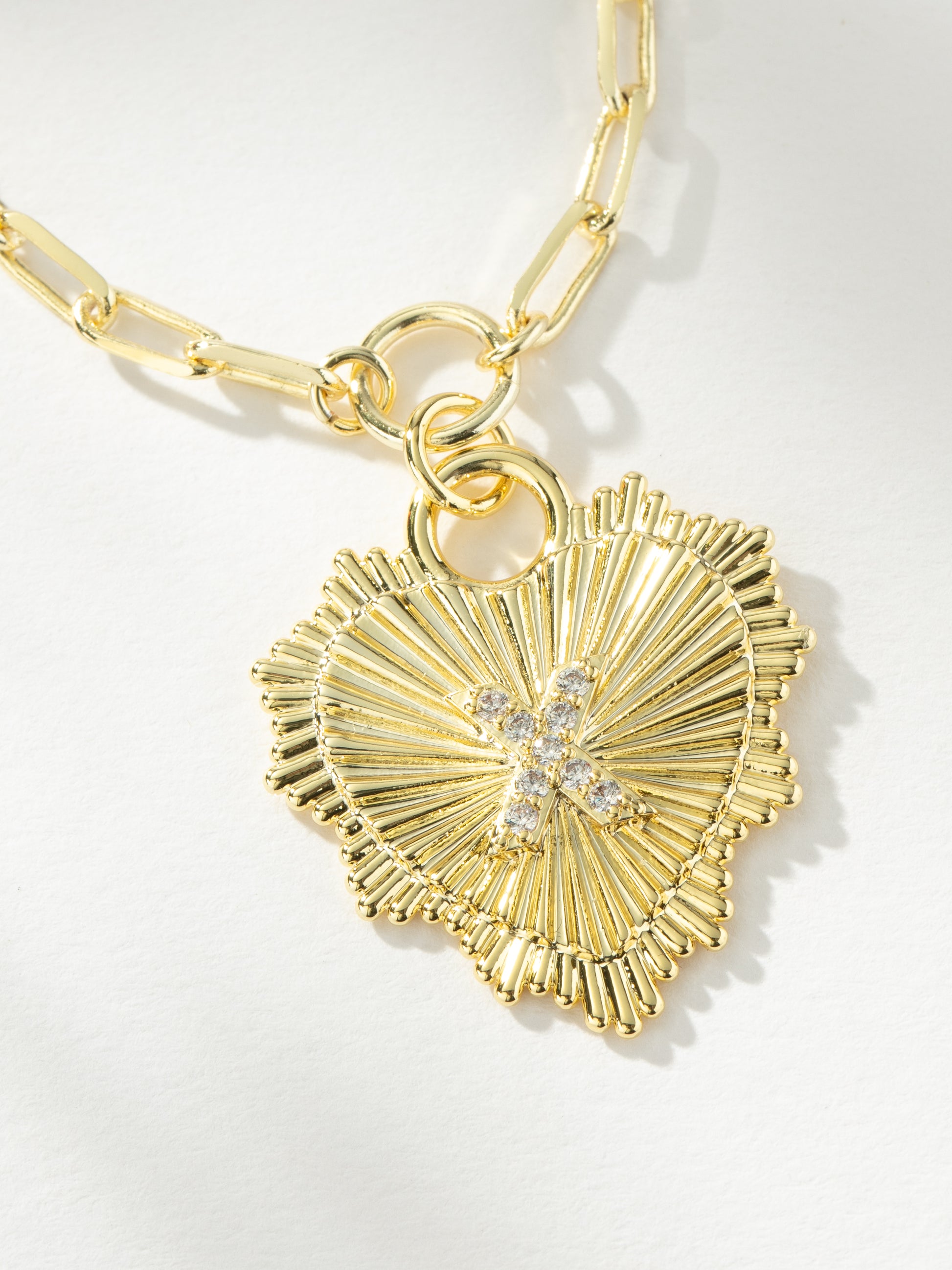 Lover Initial Necklace | Gold X | Product Image | Uncommon James