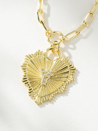 ["Lover Initial Necklace ", " Gold Y ", " Product Image ", " Uncommon James"]