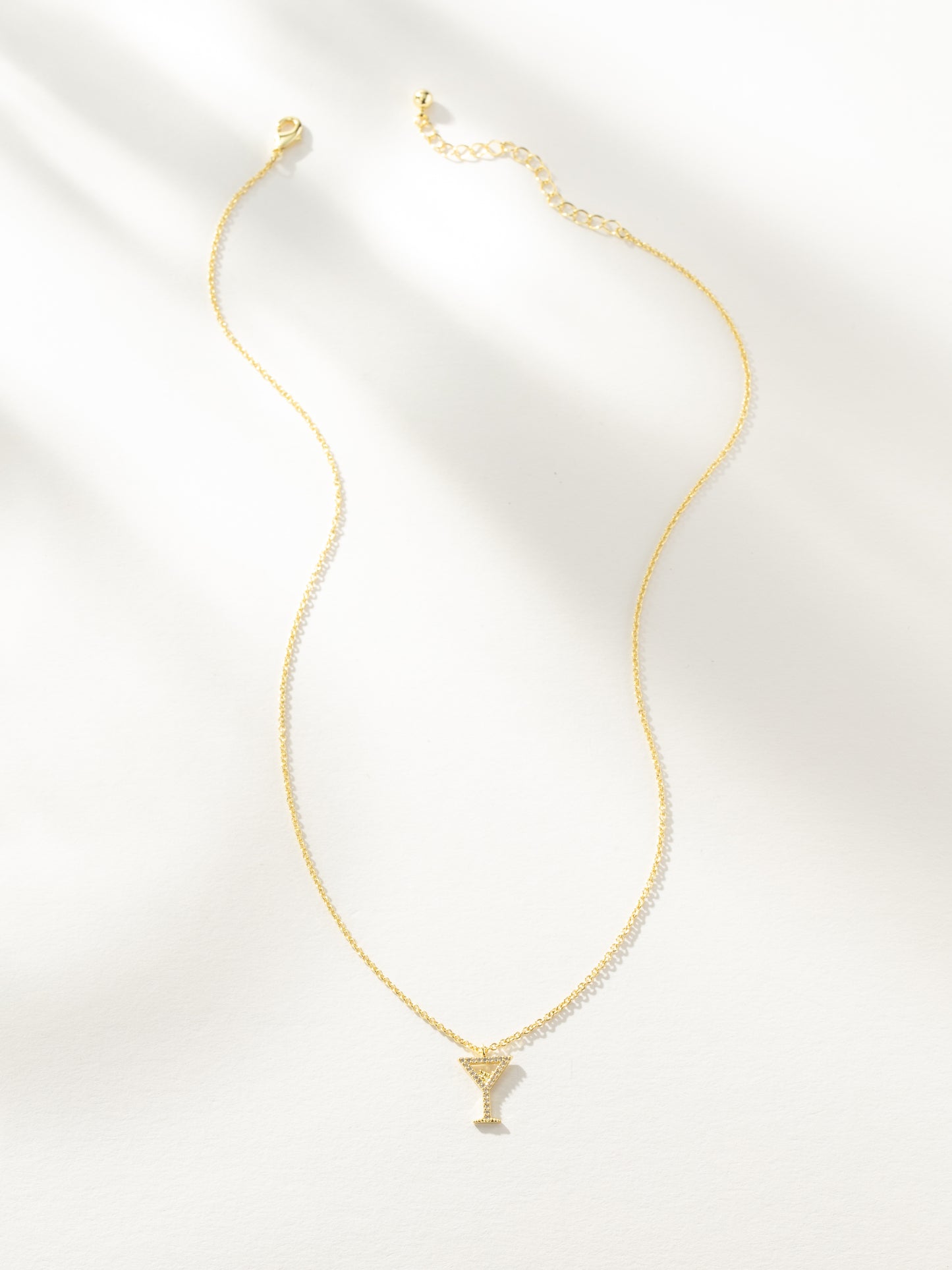 Martini Pendant Necklace | Gold | Product Image | Uncommon James