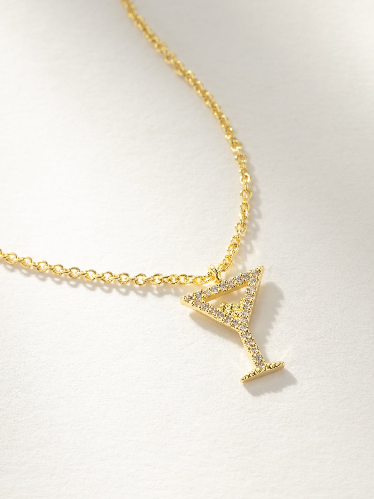 Martini Pendant Necklace | Gold | Product Image 2 | Uncommon James