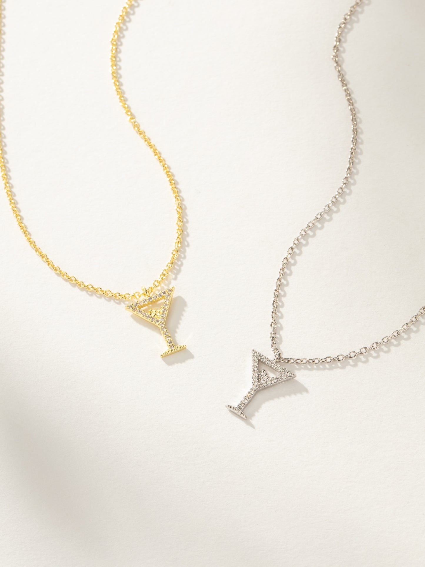 Martini Pendant Necklace | Gold Silver | Group Image | Uncommon James