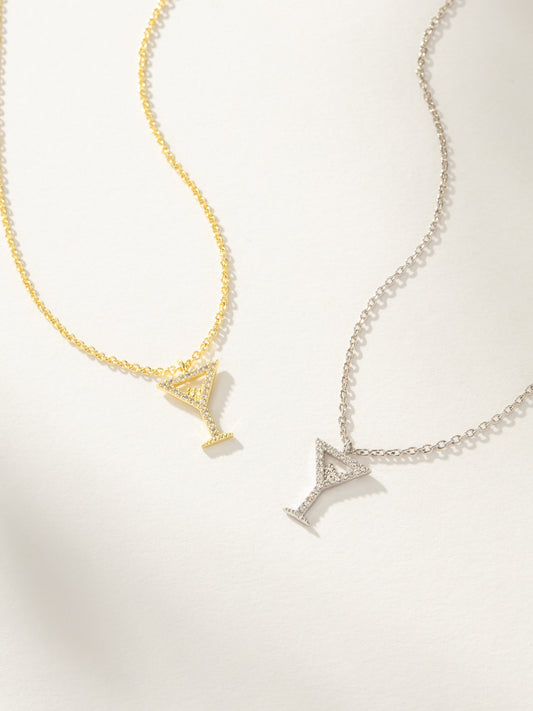Martini Pendant Necklace | Gold Silver | Group Image | Uncommon James