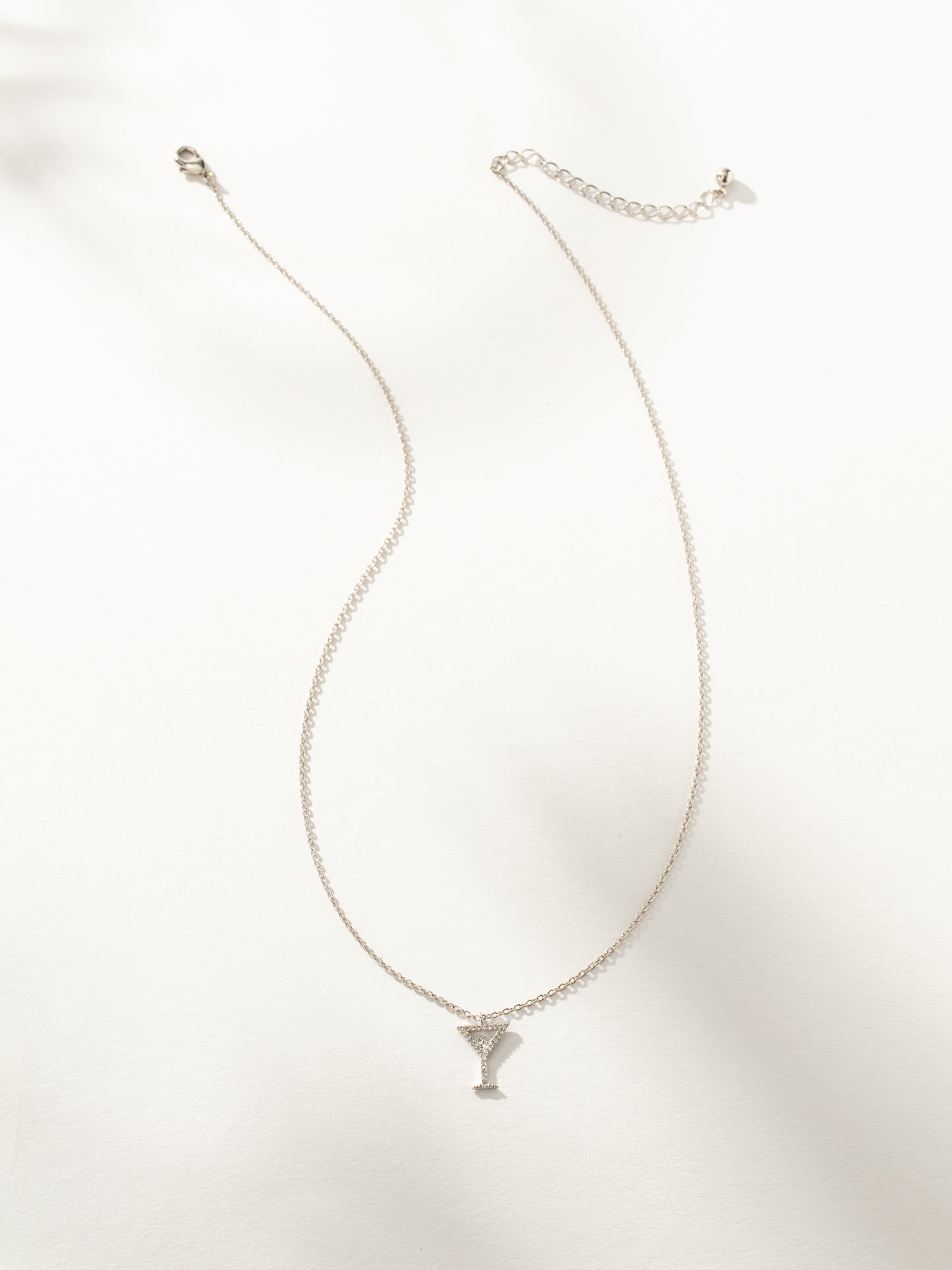 Martini Pendant Necklace | Silver | Product Image | Uncommon James