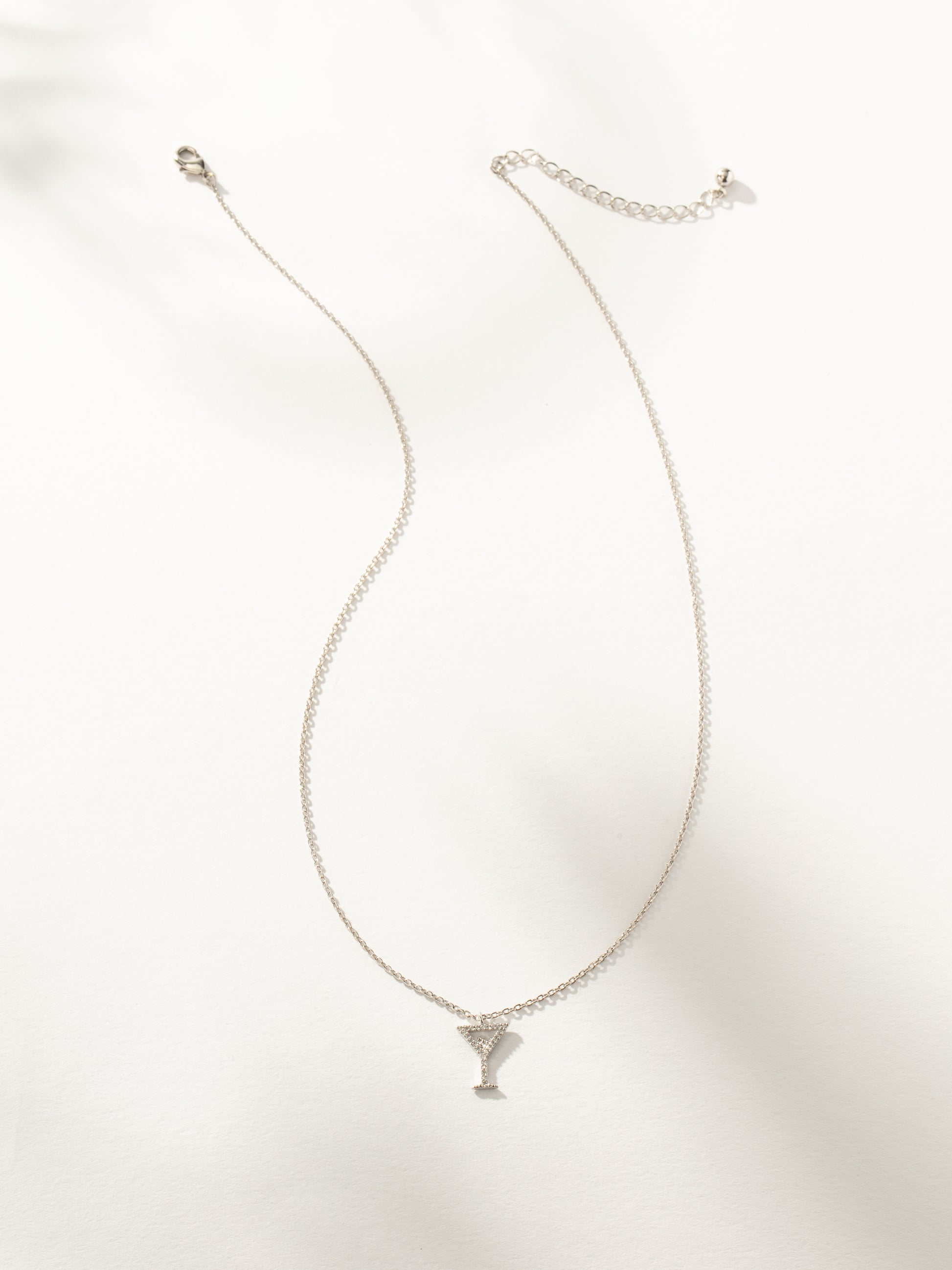 Martini Pendant Necklace | Silver | Product Image | Uncommon James