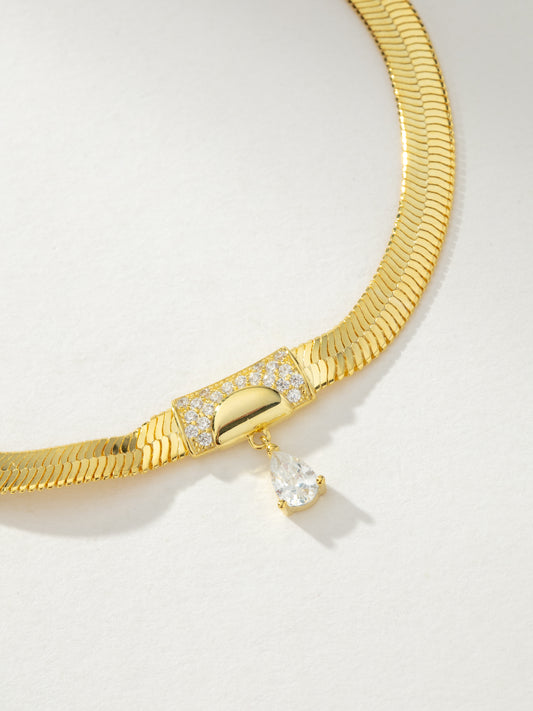 Ritz Herringbone Chain Necklace | Gold | Product Image | Uncommon James