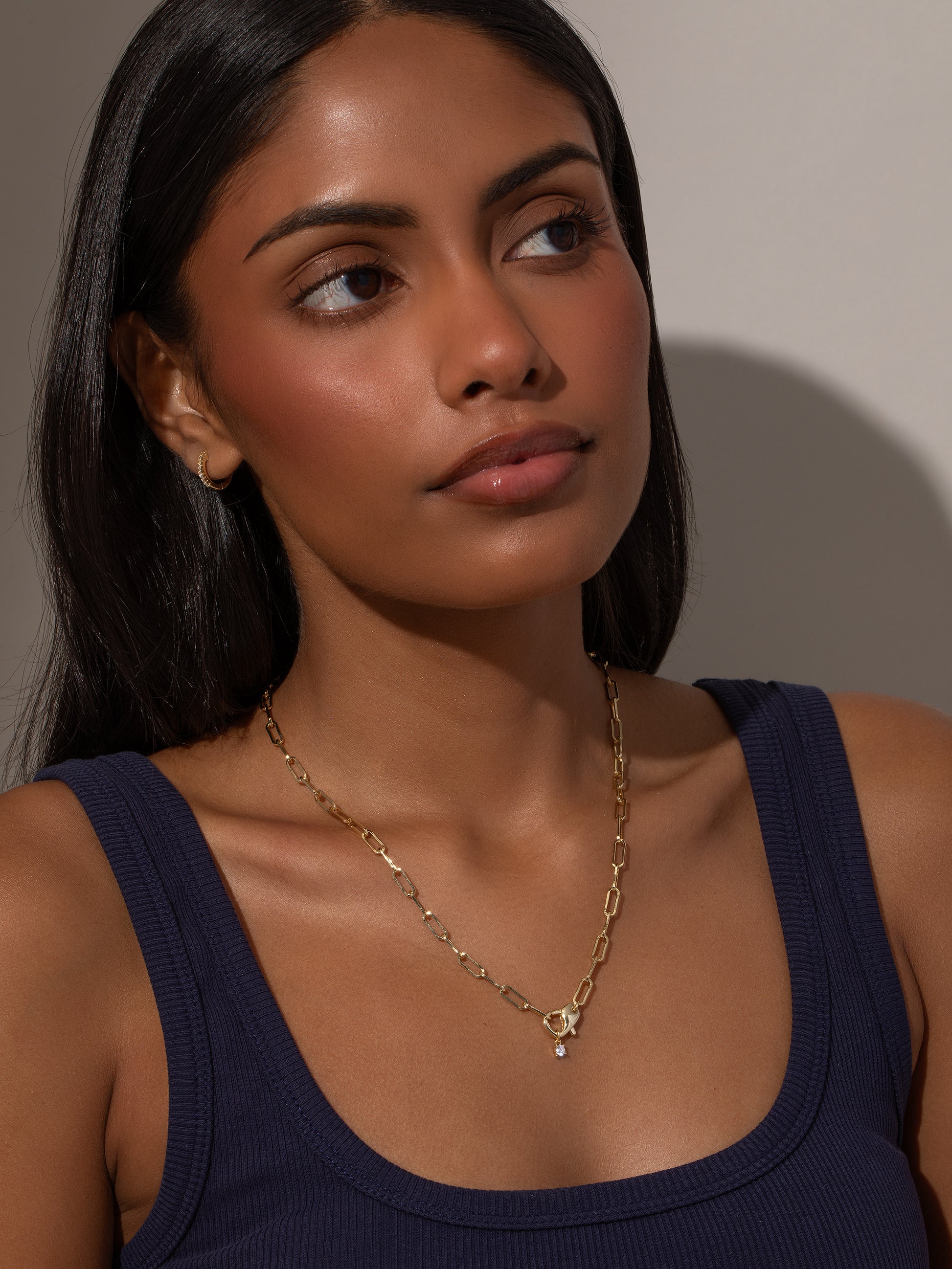 Star Player Charm Necklace | Gold | Model Image 1 | Uncommon James