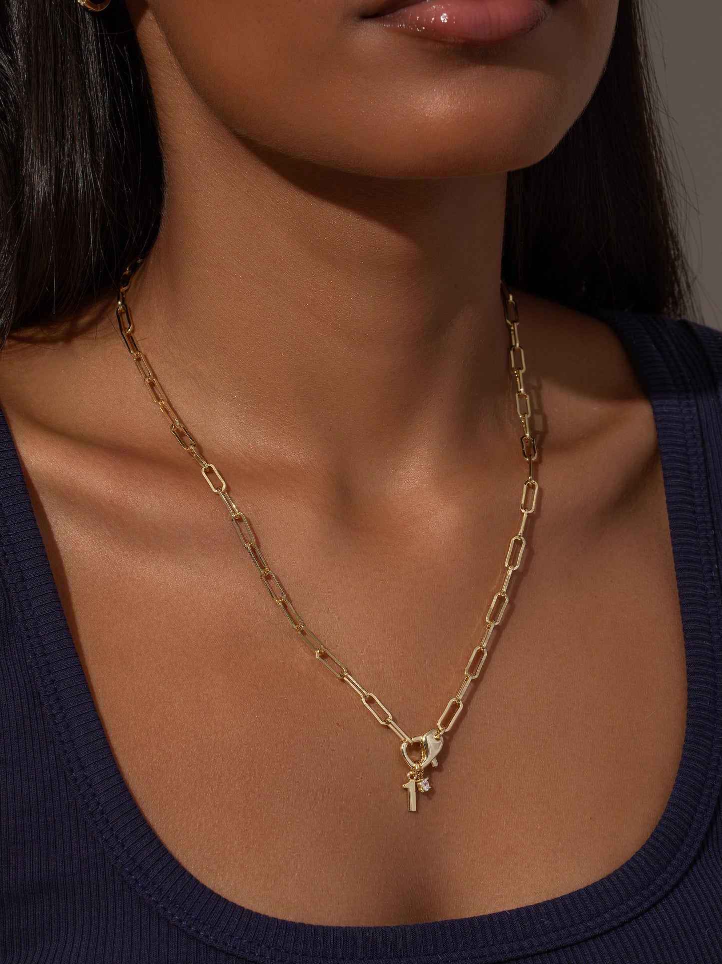 Star Player Charm Necklace | Gold | Model Image 2 | Uncommon James