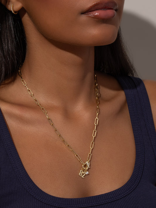 Star Player Charm Necklace | Gold | Product Image 4 | Uncommon James