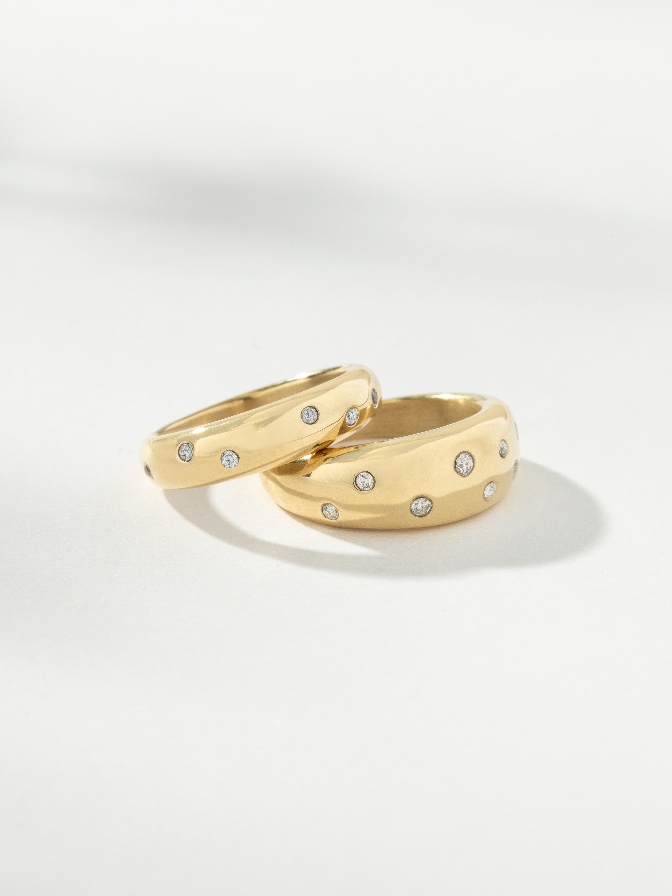 Gold Cosmos Ring Stack of 2 | Gold Layered Ring Set | Uncommon James