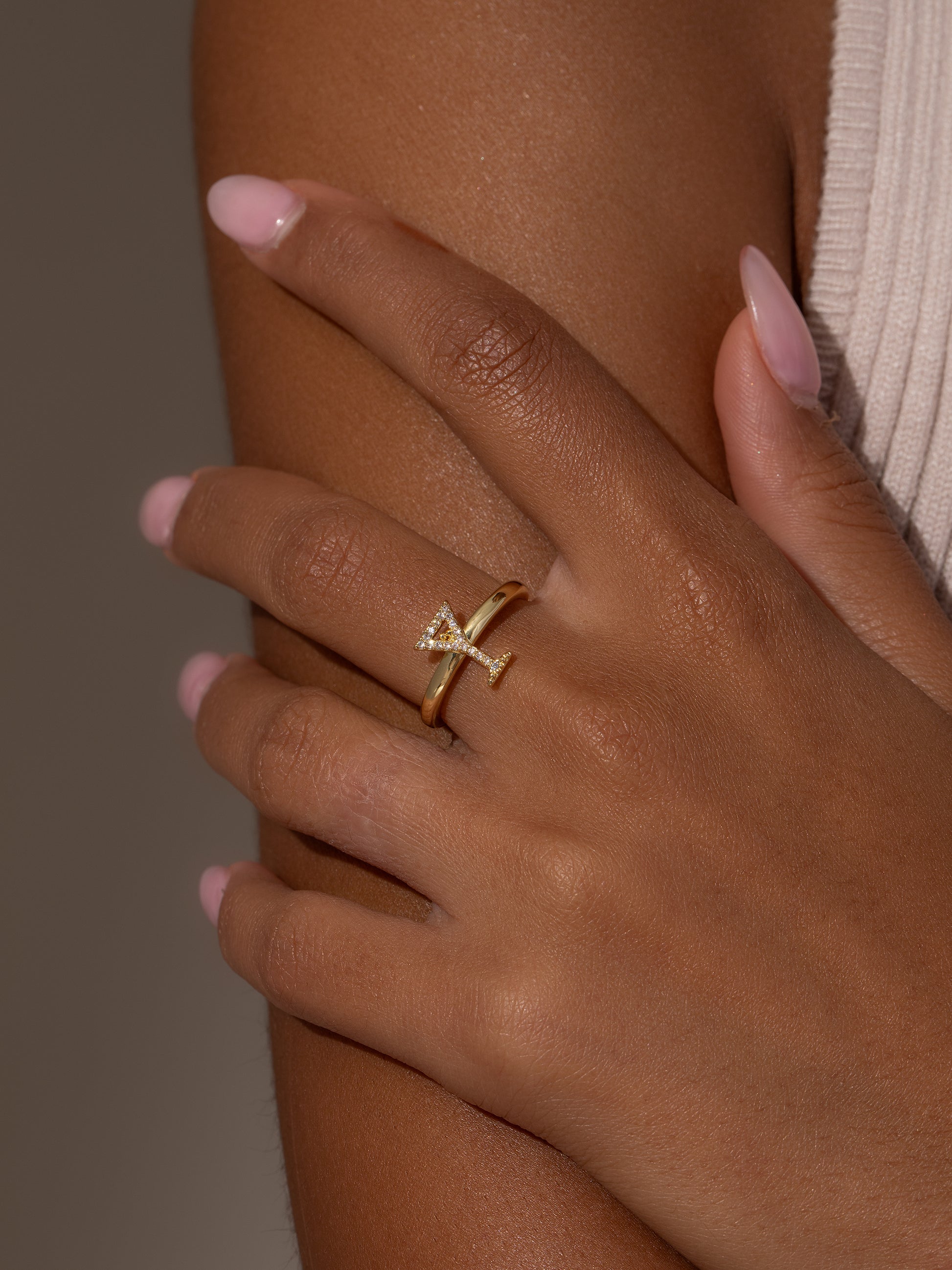 Martini Ring | Gold | Model Image | Uncommon James