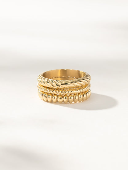 On The Move Ring Stack (Set of 3) | Gold | Product Image | Uncommon James