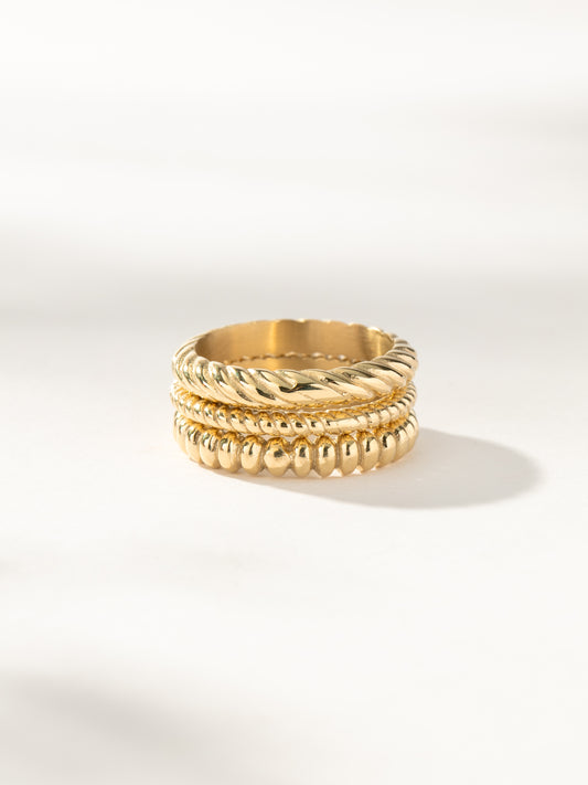 On The Move Ring Stack (Set of 3) | Gold | Product Image | Uncommon James