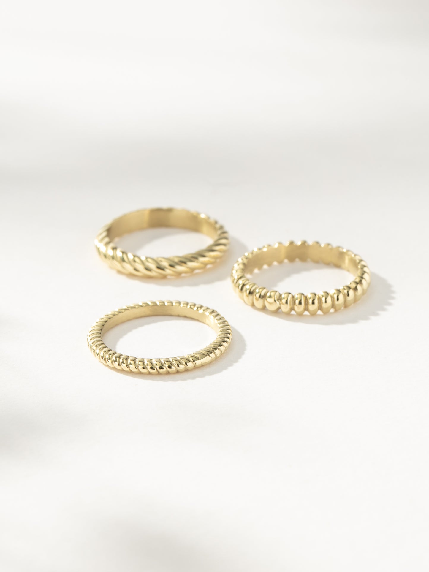 On The Move Ring Stack (Set of 3) | Gold | Product Image 2 | Uncommon James