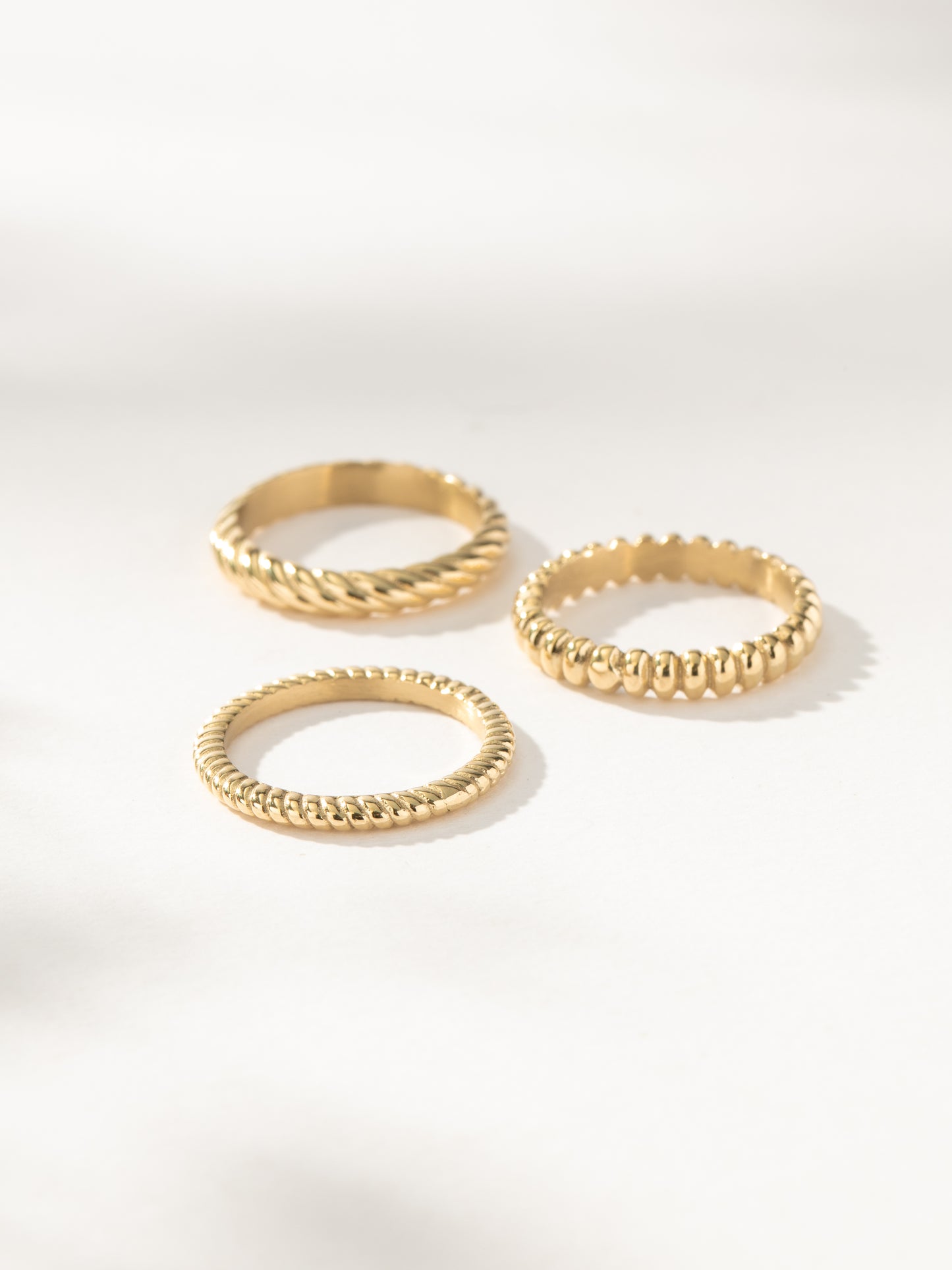 On The Move Ring Stack (Set of 3) | Gold | Product Image | Uncommon James