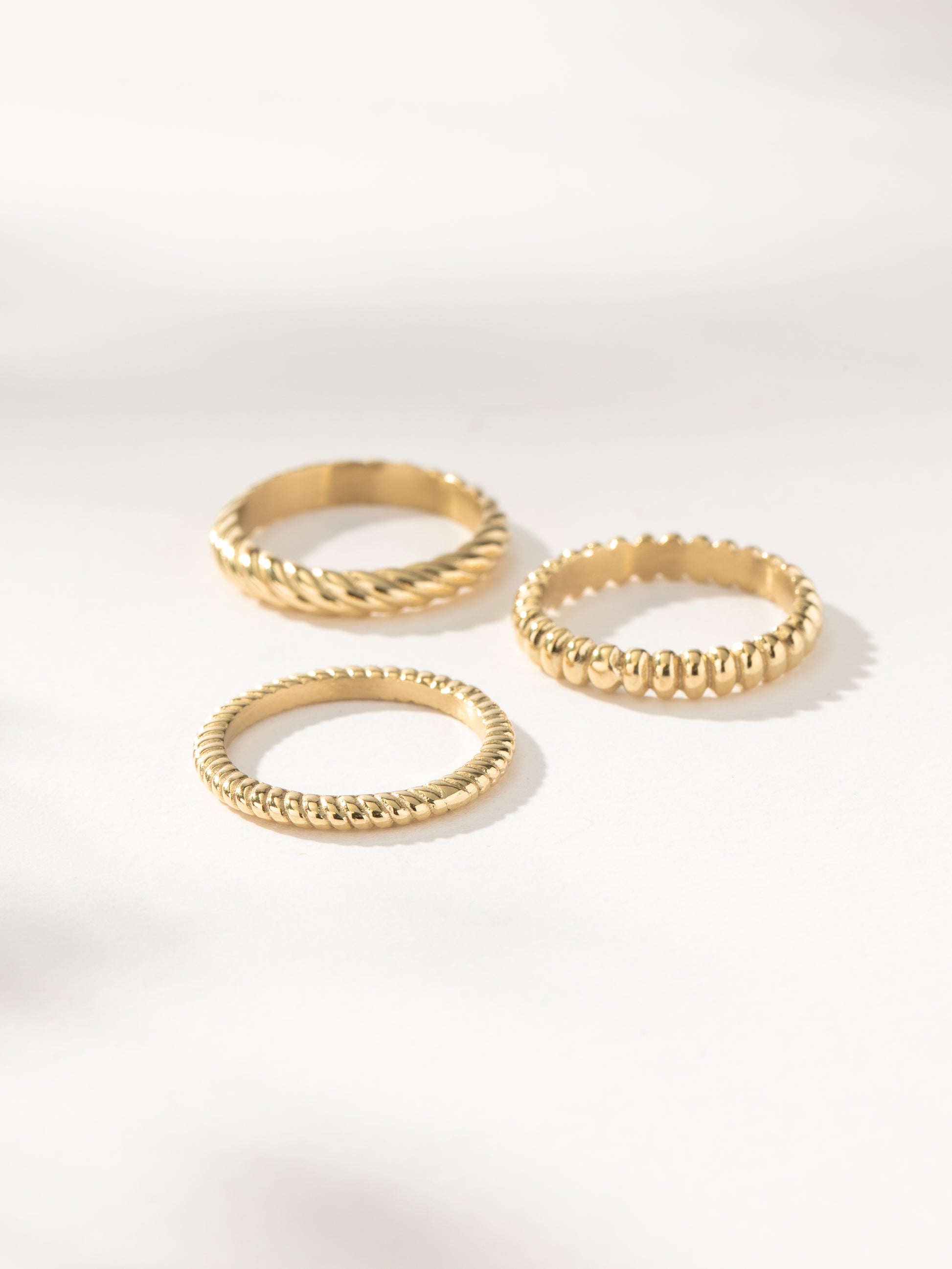 On The Move Ring Stack (Set of 3) | Gold | Product Image | Uncommon James