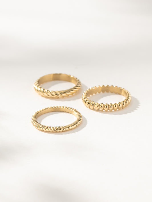On The Move Ring Stack (Set of 3) | Gold | Product Image | Uncommon James