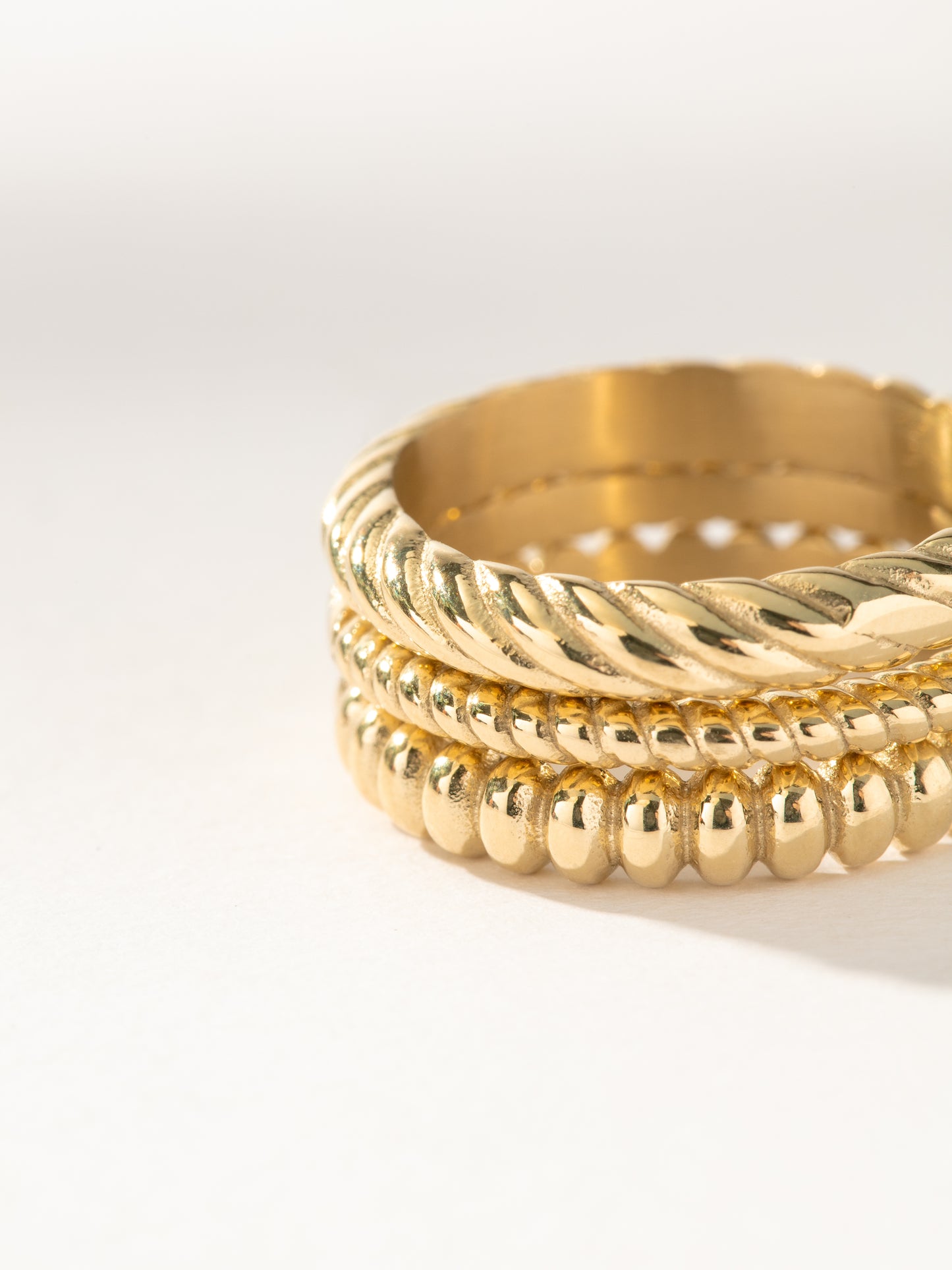 On The Move Ring Stack (Set of 3) | Gold | Product Image | Uncommon James
