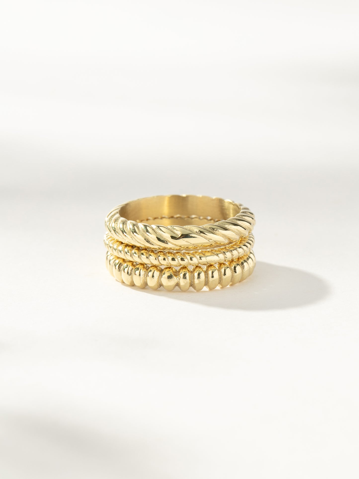 On The Move Ring Stack (Set of 3) | Gold | Product Image | Uncommon James