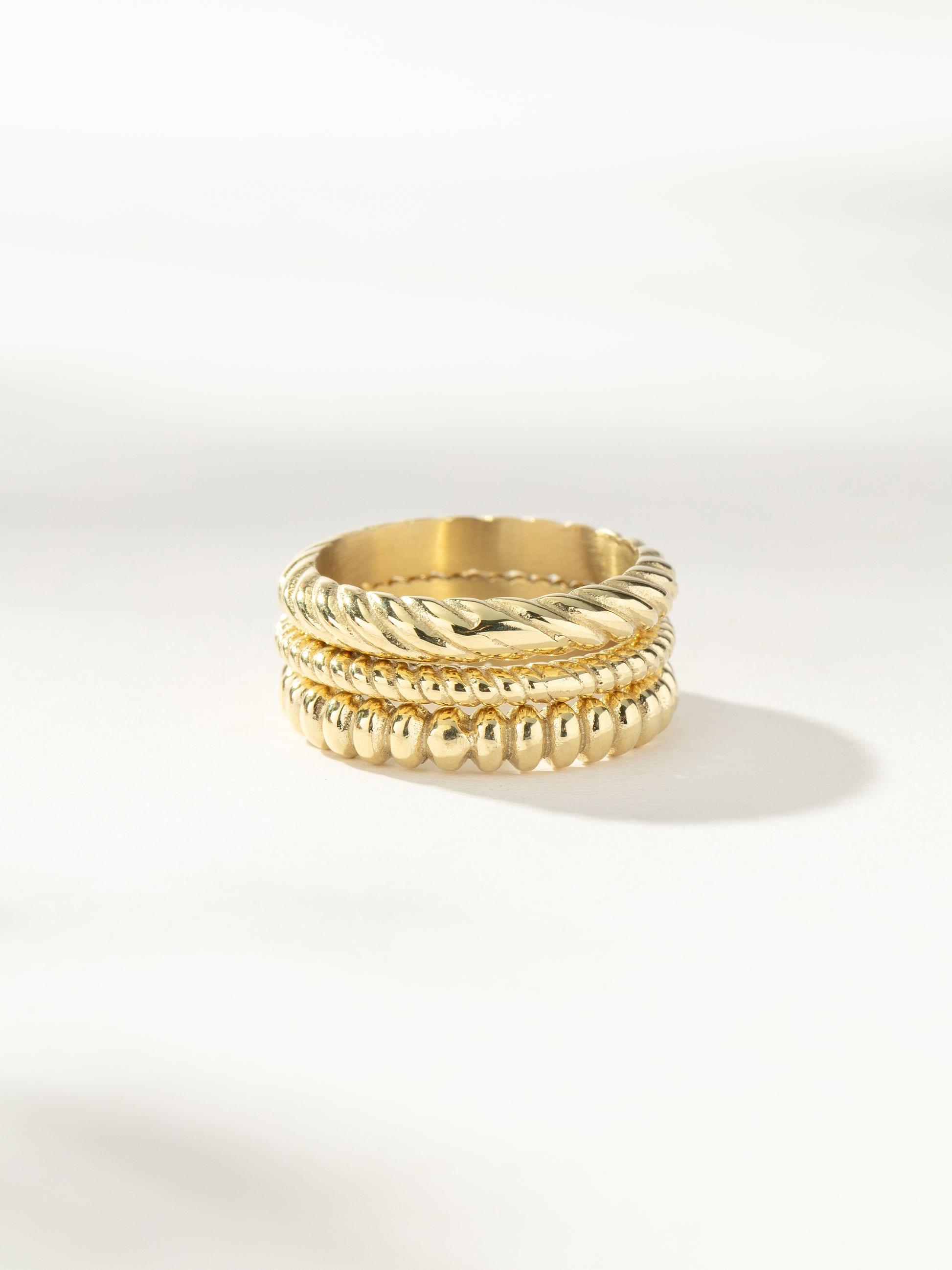 On The Move Ring Stack (Set of 3) | Gold | Product Image | Uncommon James
