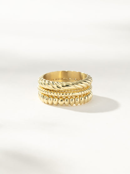 On The Move Ring Stack (Set of 3) | Gold | Product Image | Uncommon James