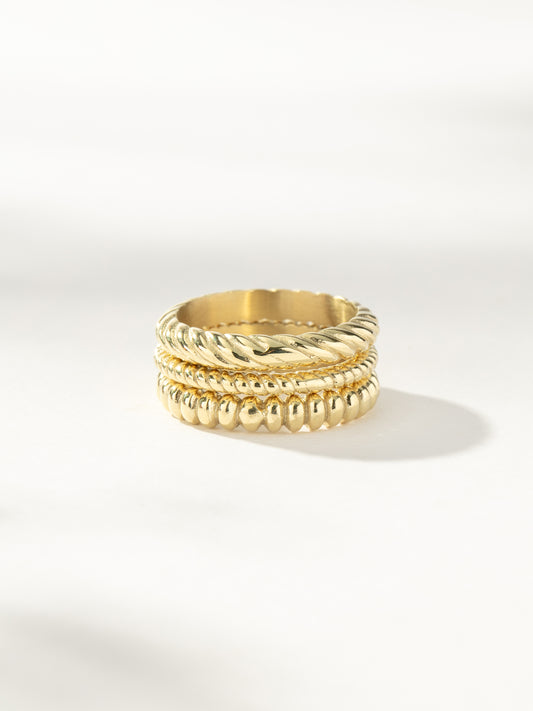 On The Move Ring Stack (Set of 3) | Gold | Product Image | Uncommon James