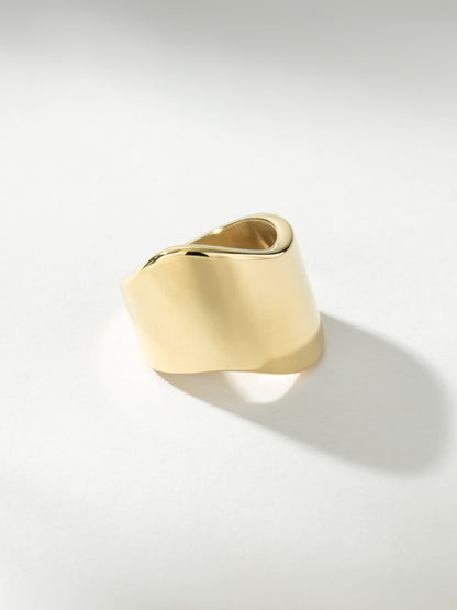 ["Rave Statement Ring ", " Gold ", " Product Image ", " Uncommon James"]