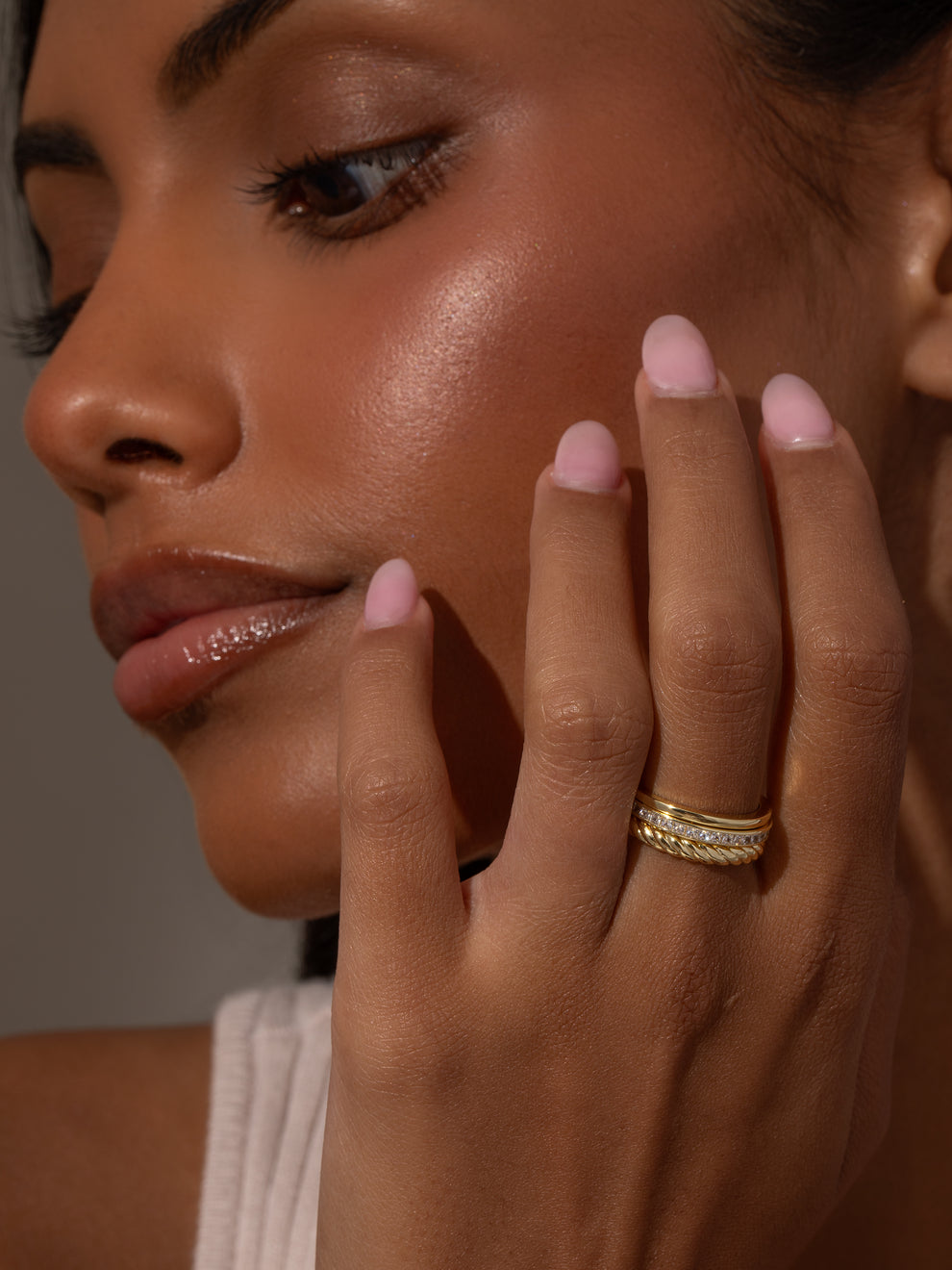 Rich Stack Rich Ring Stack in Gold | Ring Set of 3 | Uncommon James