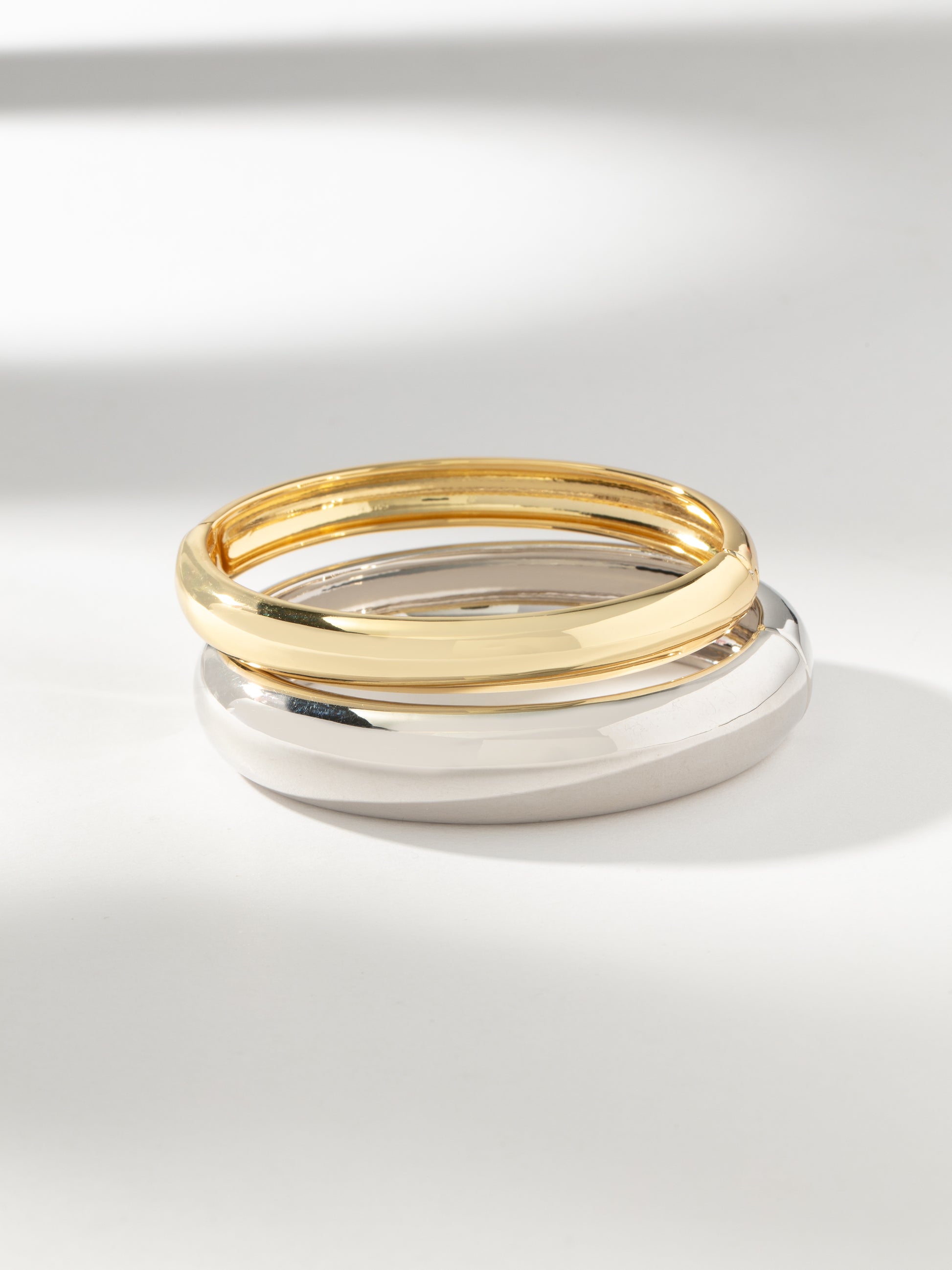 Mixed Metal Bangle Bracelet (Set of 2) | Mixed | Product Image | Uncommon James