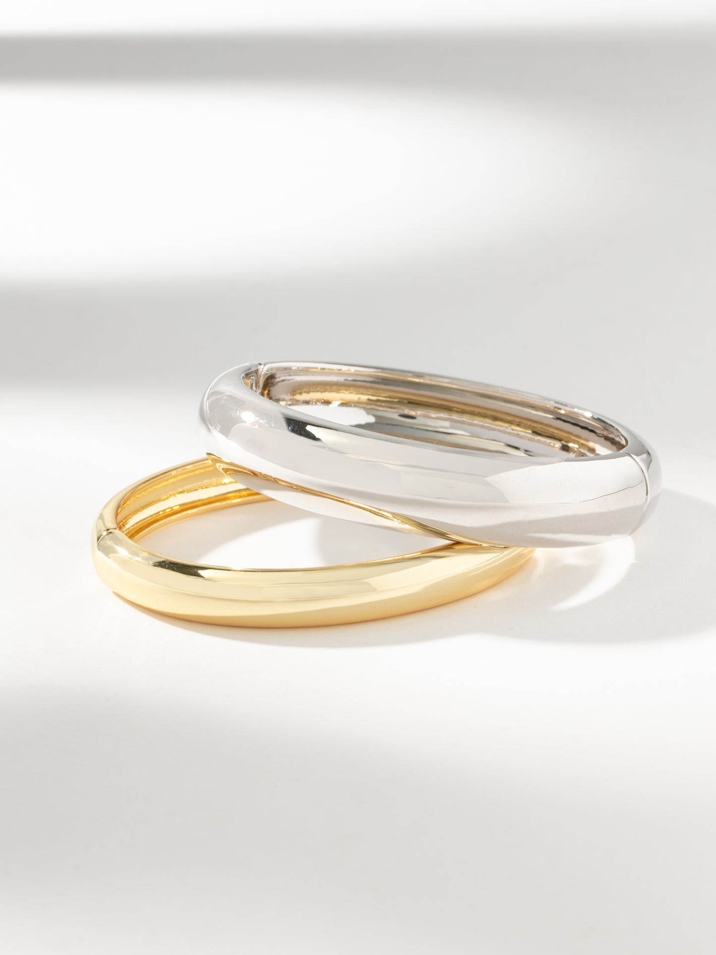 Mixed Metal Bangle Bracelet (Set of 2) | Mixed | Product Image | Uncommon James