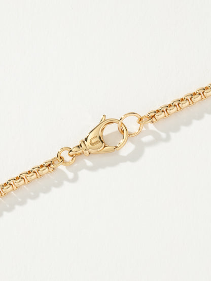 ["Men’s Round Box Chain Bracelet 3.5mm ", " Gold ", " Product Detail Image 3 ", " Uncommon James"]