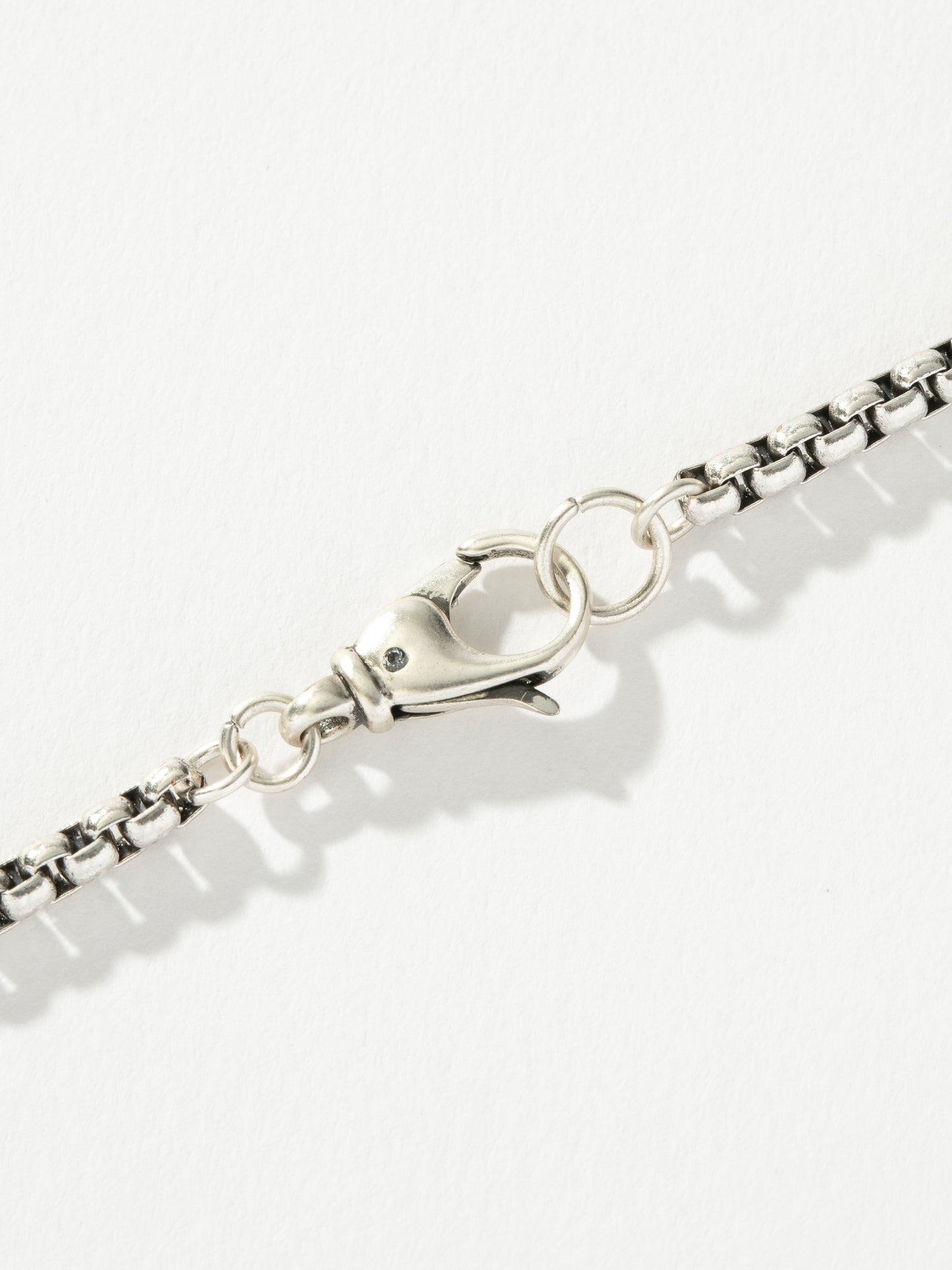 Men’s Round Box Chain Bracelet 3.5mm | Silver | Product Detail Image 3 | Uncommon James