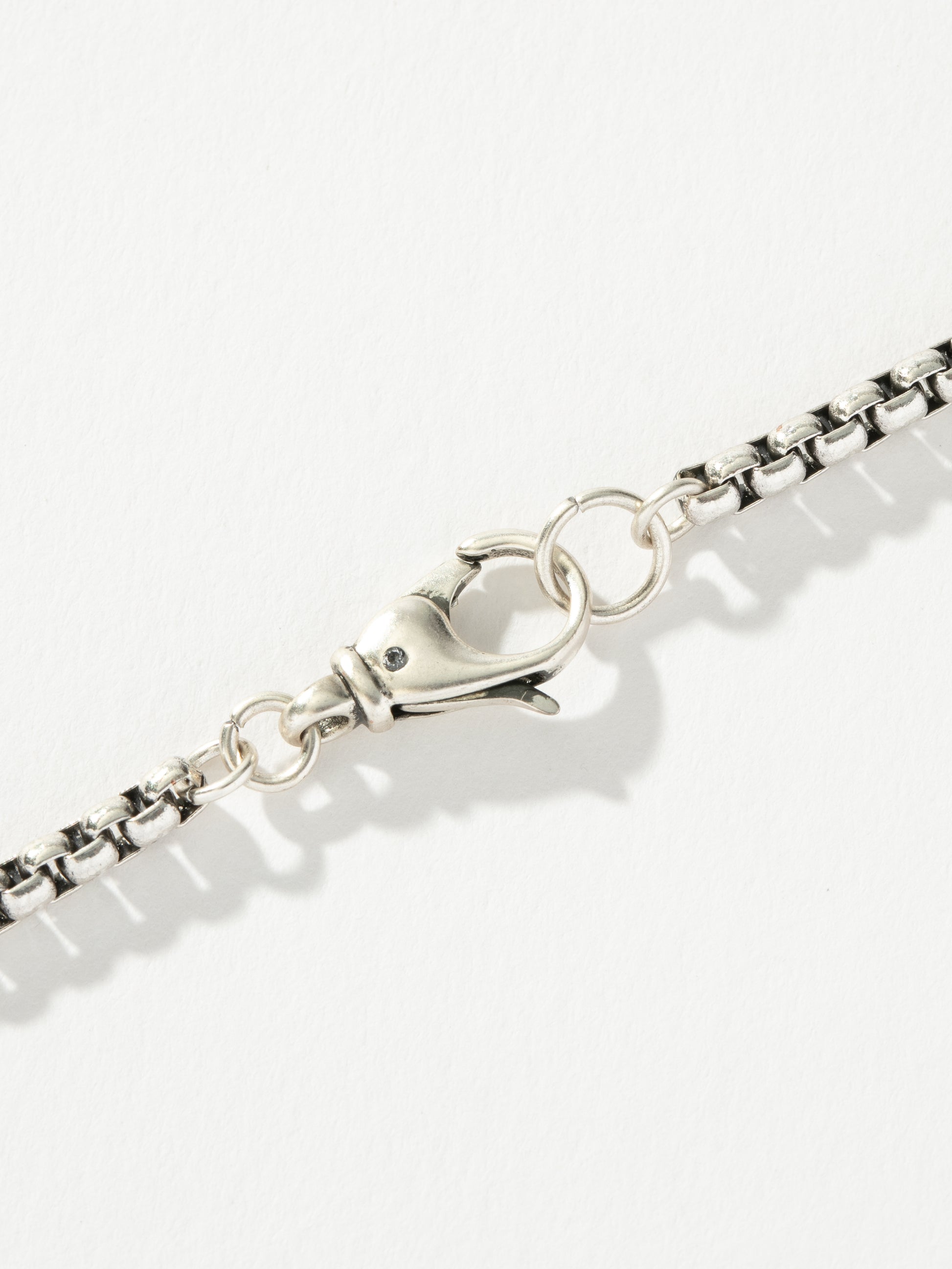 Men’s Round Box Chain Bracelet 3.5mm | Silver | Product Detail Image 3 | Uncommon James