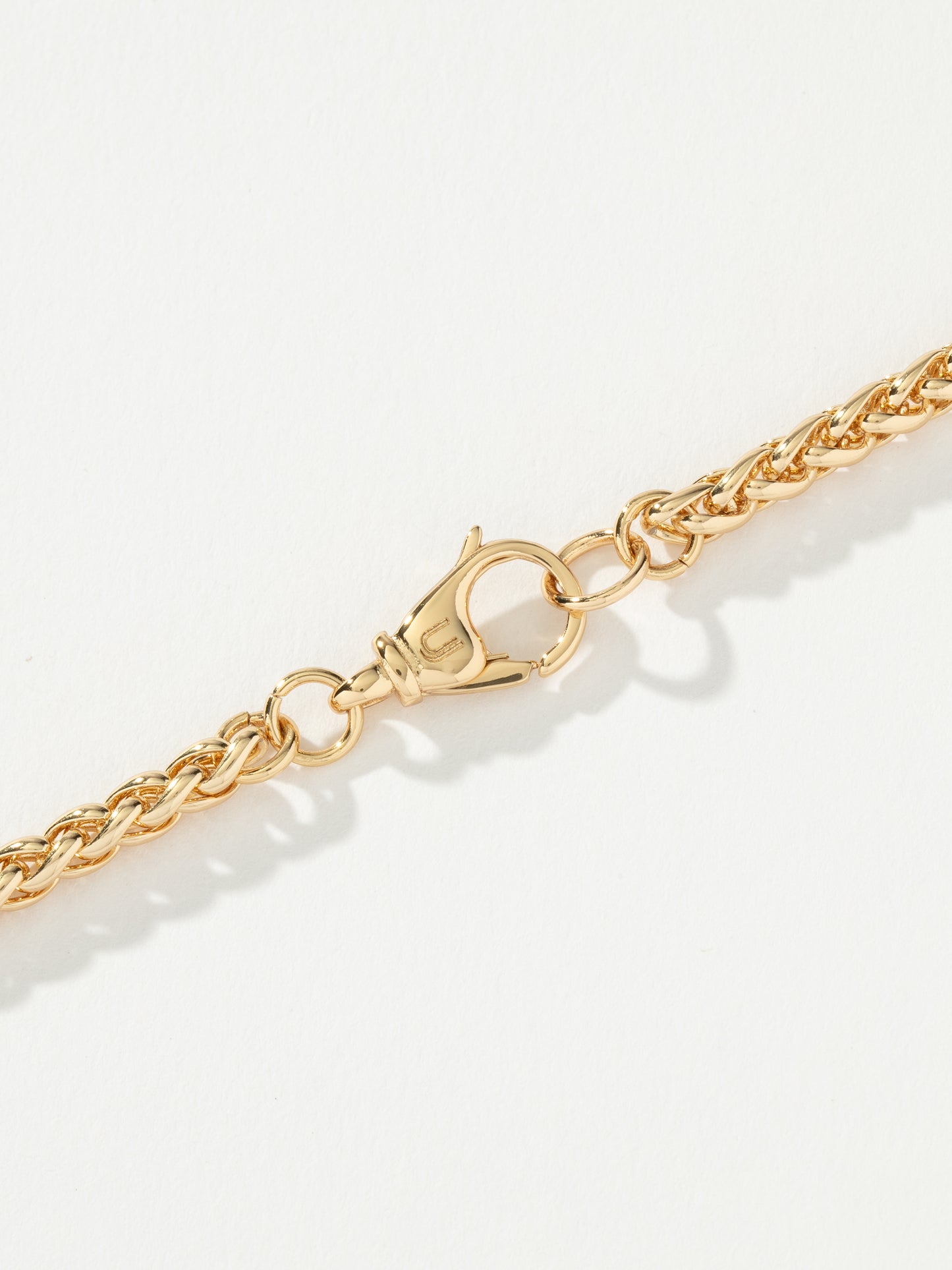 Men’s Wheat Chain Bracelet 4mm | Gold | Product Detail Image 3 | Uncommon James
