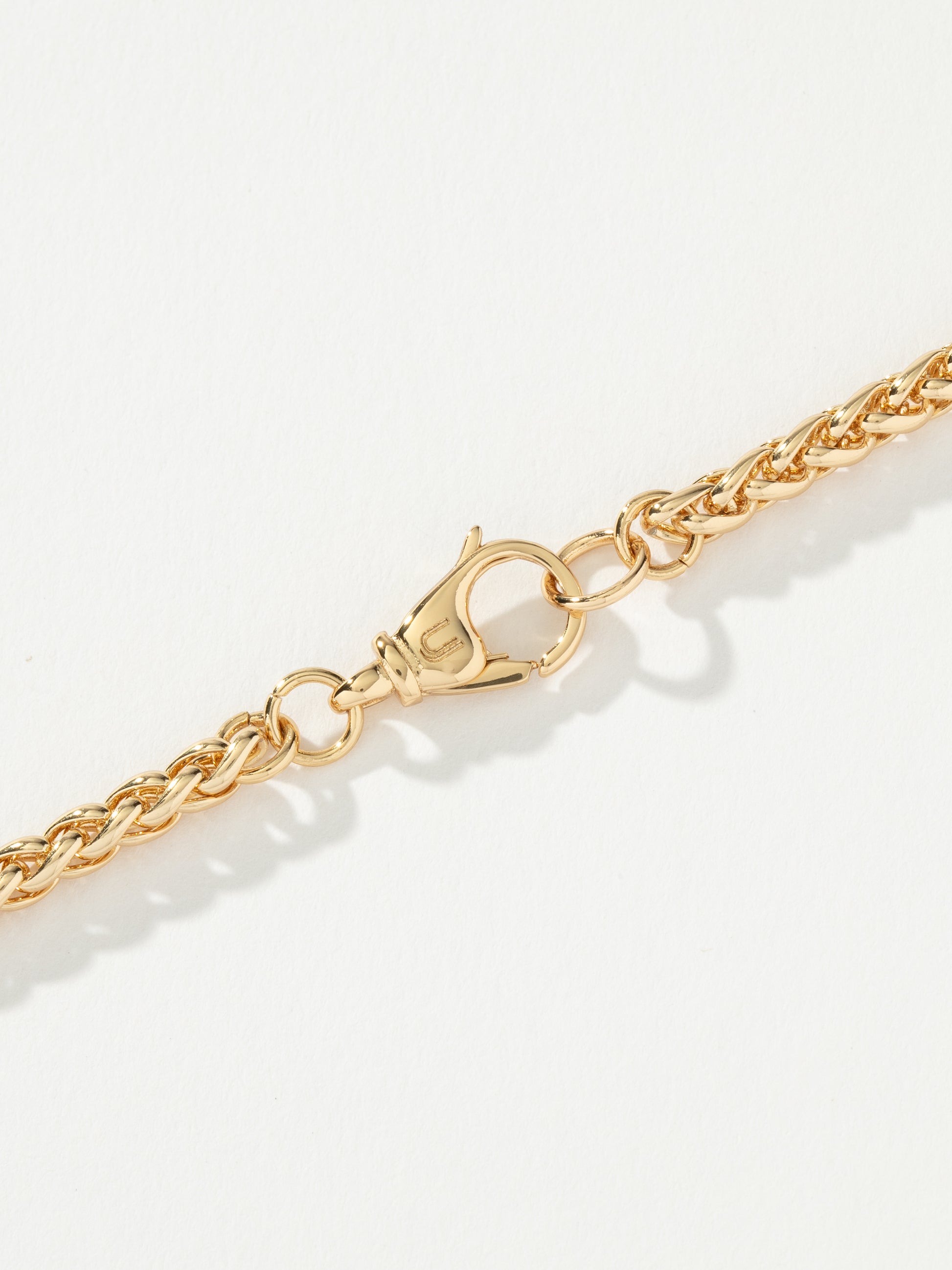 Men’s Wheat Chain Bracelet 4mm | Gold | Product Detail Image 3 | Uncommon James
