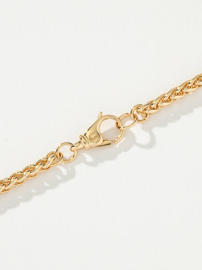 ["Men’s Wheat Chain Bracelet 4mm ", " Gold ", " Product Detail Image 3 ", " Uncommon James"]