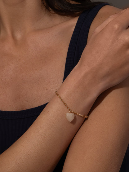 Change of Heart Bracelet | Gold | Model Image | Uncommon James