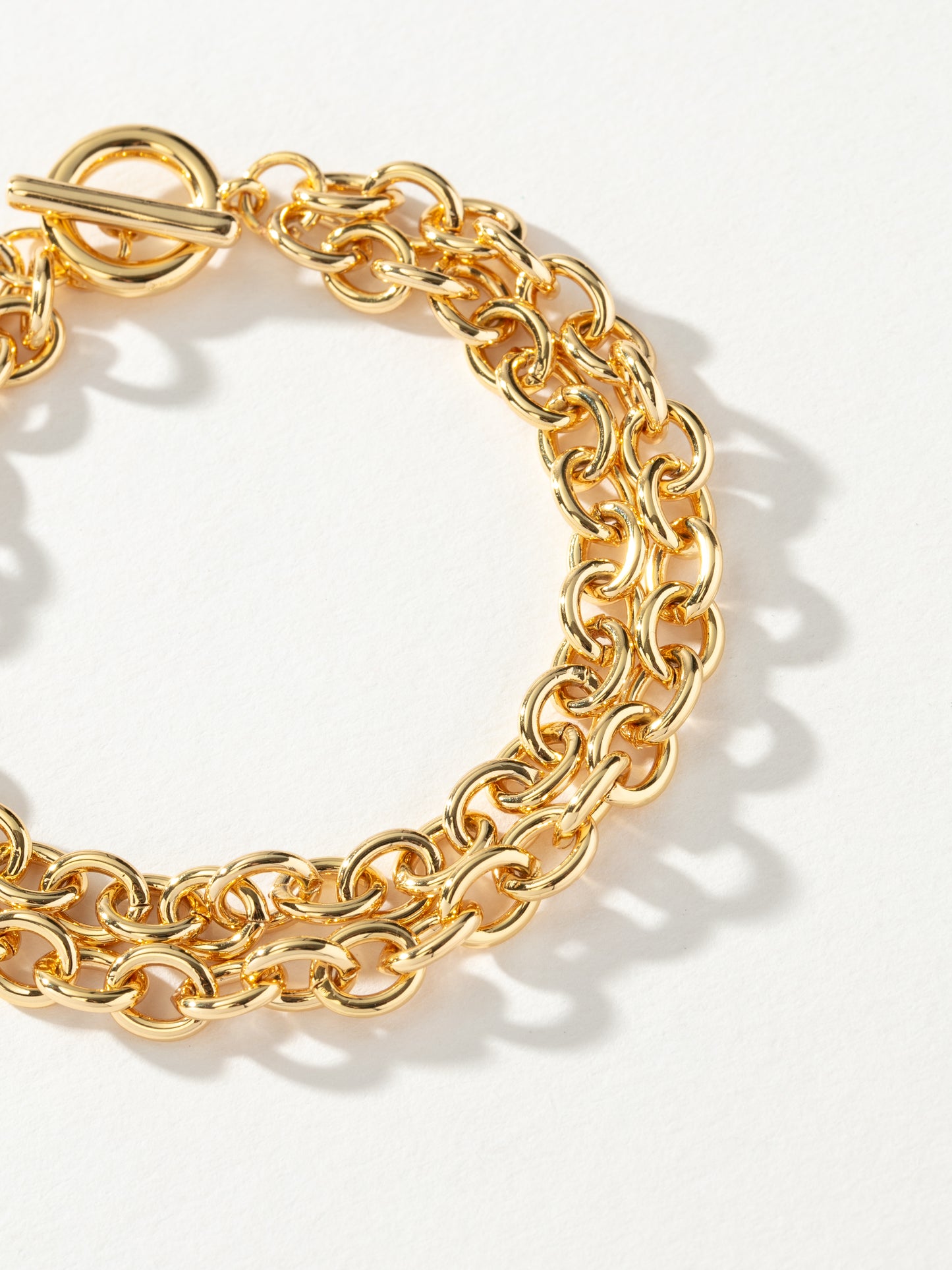 Double Up Charm Collector Bracelet | Gold | Product Image | Uncommon James