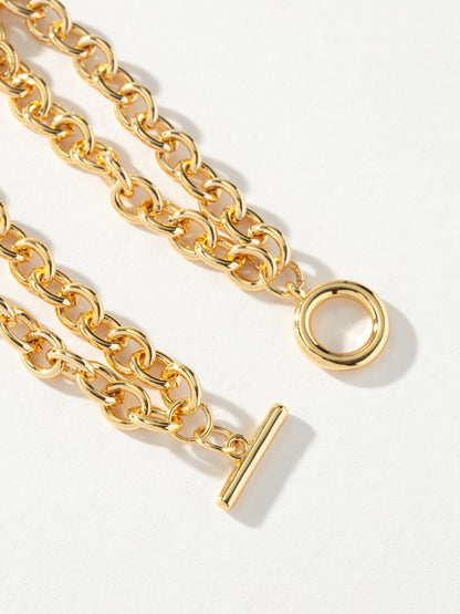 ["Double Up Charm Collector Bracelet ", " Gold ", " Product Image ", " Uncommon James"]