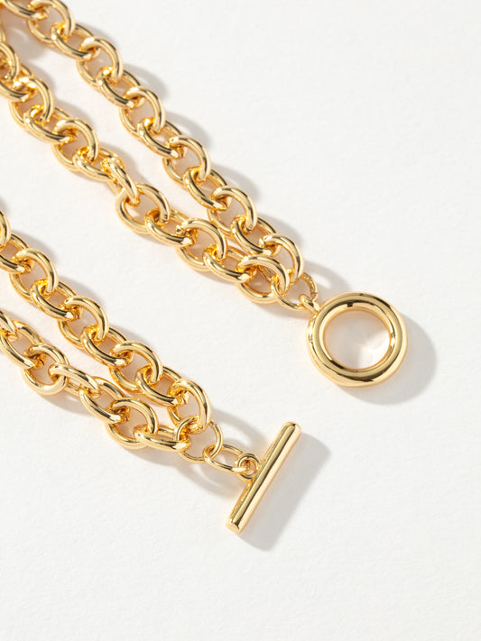 Double Up Charm Collector Bracelet | Gold | Product Image | Uncommon James