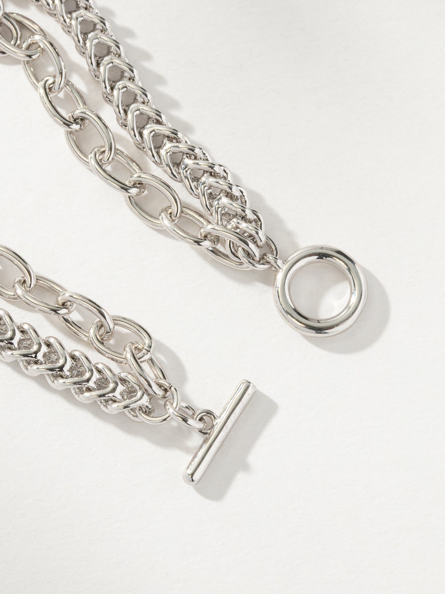 Double Chain Charm Collector Bracelet