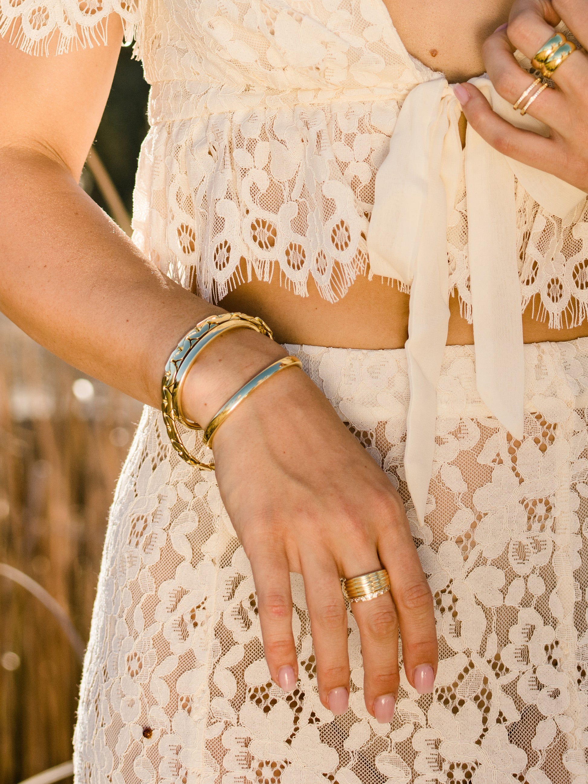 Eden Statement Chain Bracelet | Gold | Campaign Image | Uncommon James