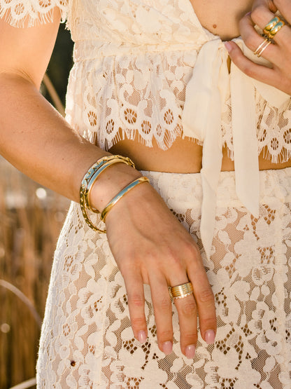 ["Eden Statement Chain Bracelet ", " Gold ", " Campaign Image ", " Uncommon James"]