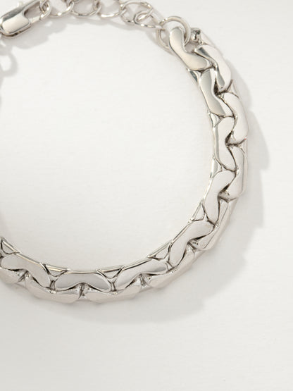 ["Eden Statement Chain Bracelet ", " Silver ", " Product Image ", " Uncommon James"]