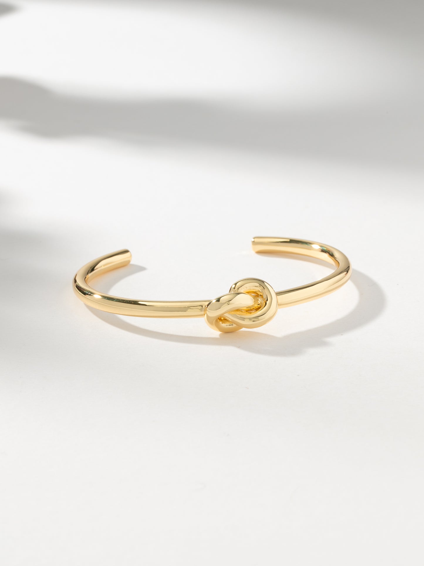 Forever Knot Cuff Bracelet | Gold | Product Image | Uncommon James